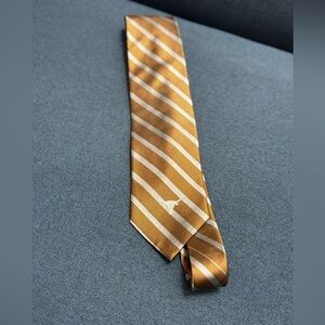 Texas Longhorns Luxurious Gold and White Striped Men's Tie
